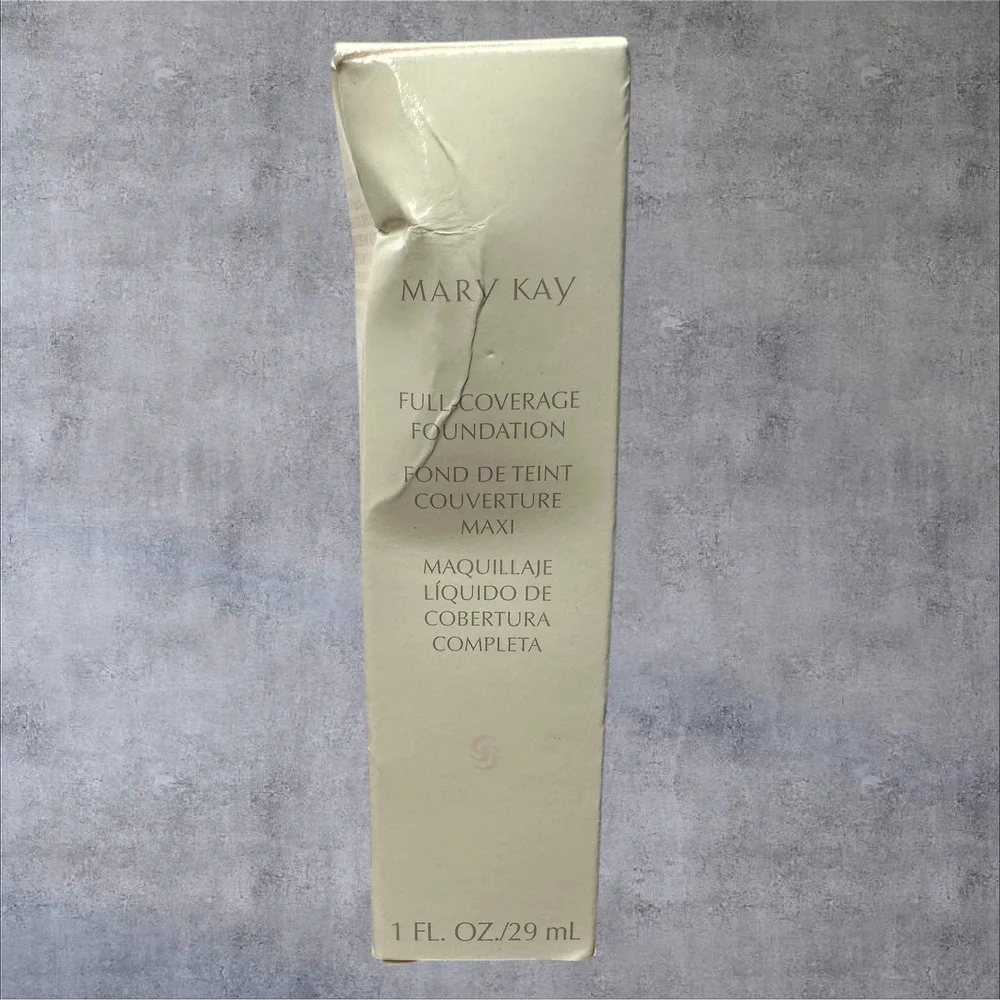 Mary‎ Kay Full Coverage Foundation Beige 302 367200 1oz New Box - Pink Cap